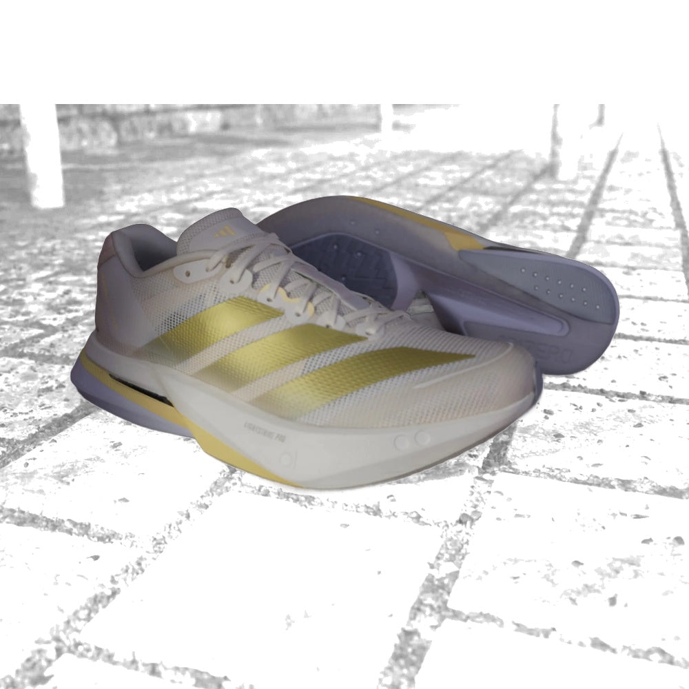 Adidas Wmns Adizero Boston 13 'Chalk White Gold Metallic'