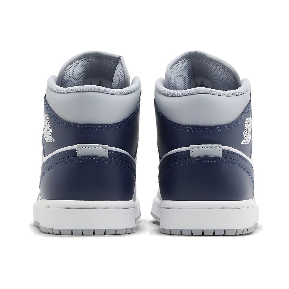 Air Jordan 1 Mid 'Wolf Grey Midnight Navy'