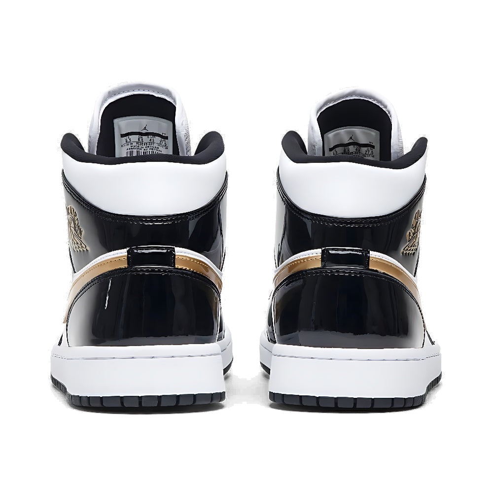 Air Jordan 1 Mid Patent SE 'Black Gold'