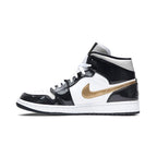 Air Jordan 1 Mid Patent SE 'Black Gold'