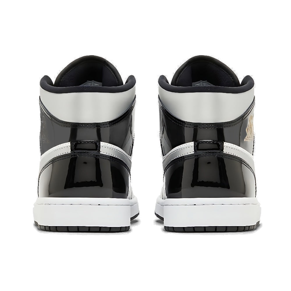 Air Jordan 1 Mid SE 'Black White Metallic Silver'