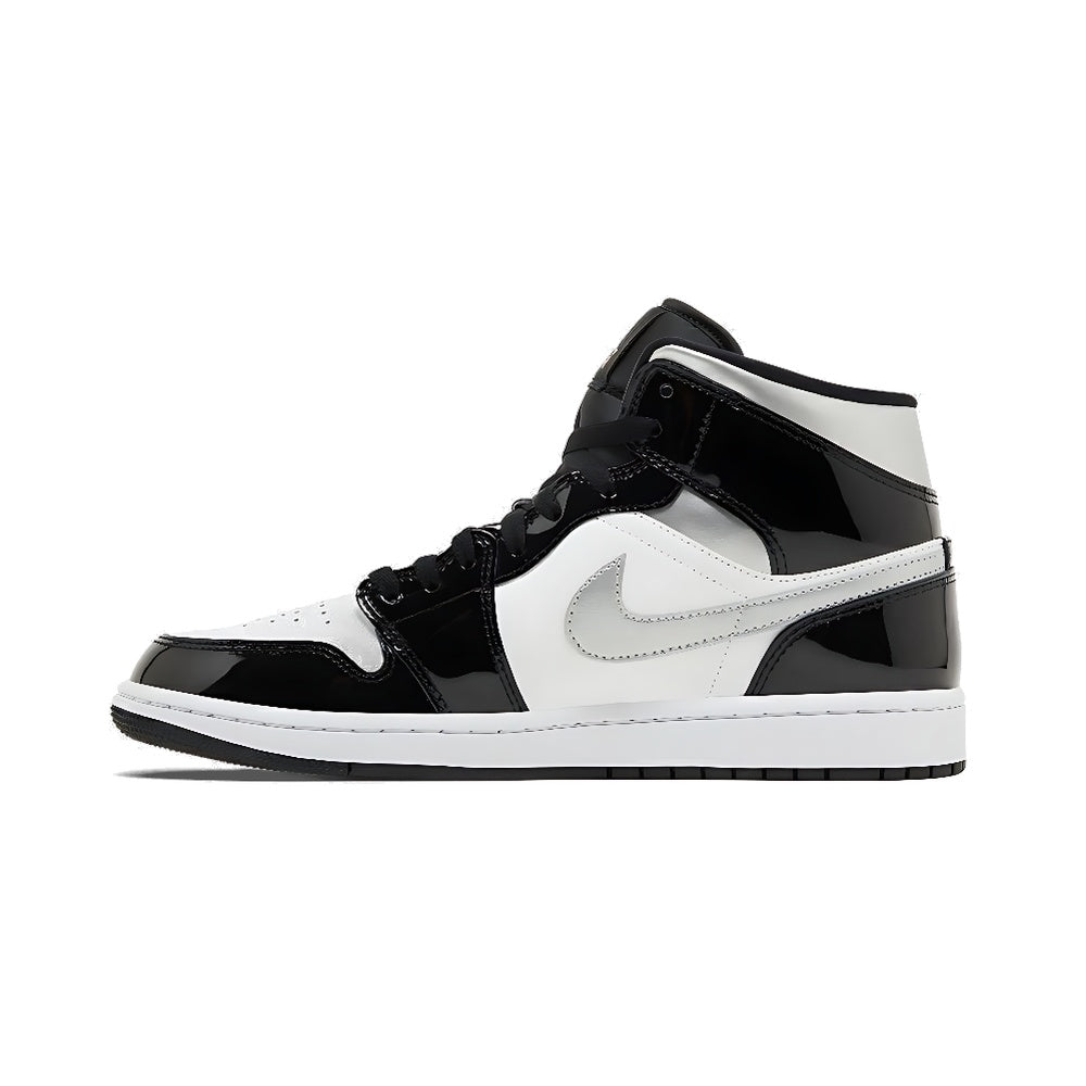 Air Jordan 1 Mid SE 'Black White Metallic Silver'