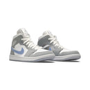 Wmns Air Jordan 1 Mid 'Wolf Grey Aluminum'