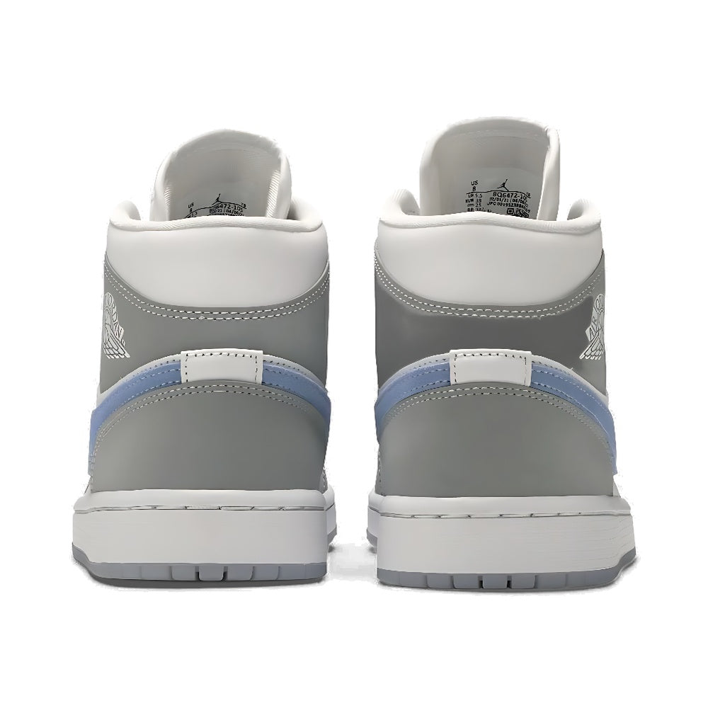 Wmns Air Jordan 1 Mid 'Wolf Grey Aluminum'