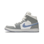 Wmns Air Jordan 1 Mid 'Wolf Grey Aluminum'