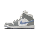 Wmns Air Jordan 1 Mid 'Wolf Grey Aluminum'