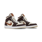 Wmns Air Jordan 1 Mid SE 'Cream Dark Chocolate'