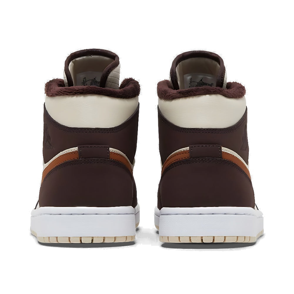 Wmns Air Jordan 1 Mid SE 'Cream Dark Chocolate'