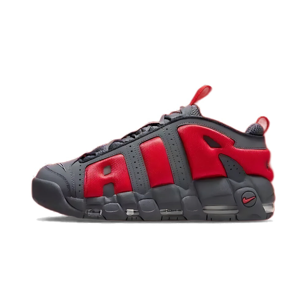 Air More Uptempo Low 'Dark Grey Light Crimson'