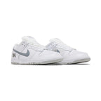 Nike Supreme x Dunk Low SB 'White Metallic Silver'