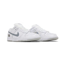Nike Supreme x Dunk Low SB 'White Metallic Silver'