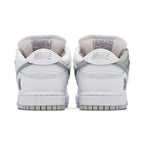 Nike Supreme x Dunk Low SB 'White Metallic Silver'