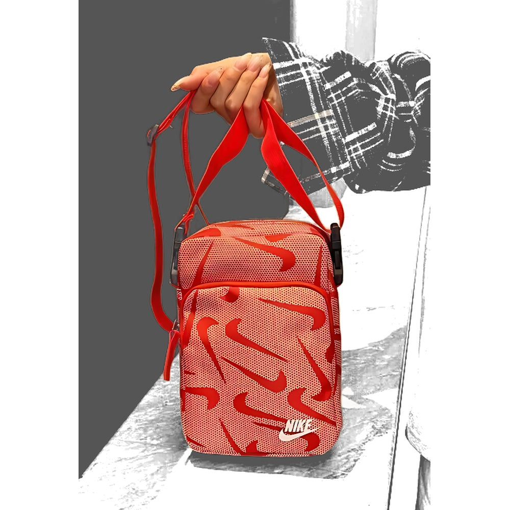 Bolsa Nike shoulder swoosh red