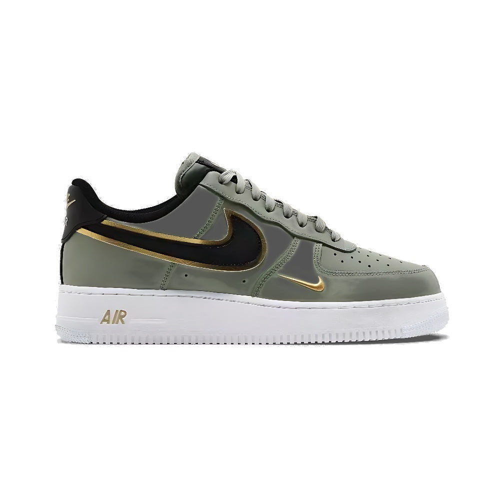 Tênis Air Force 1 '07 LV8 'Metallic Swoosh Pack - Oil Green'