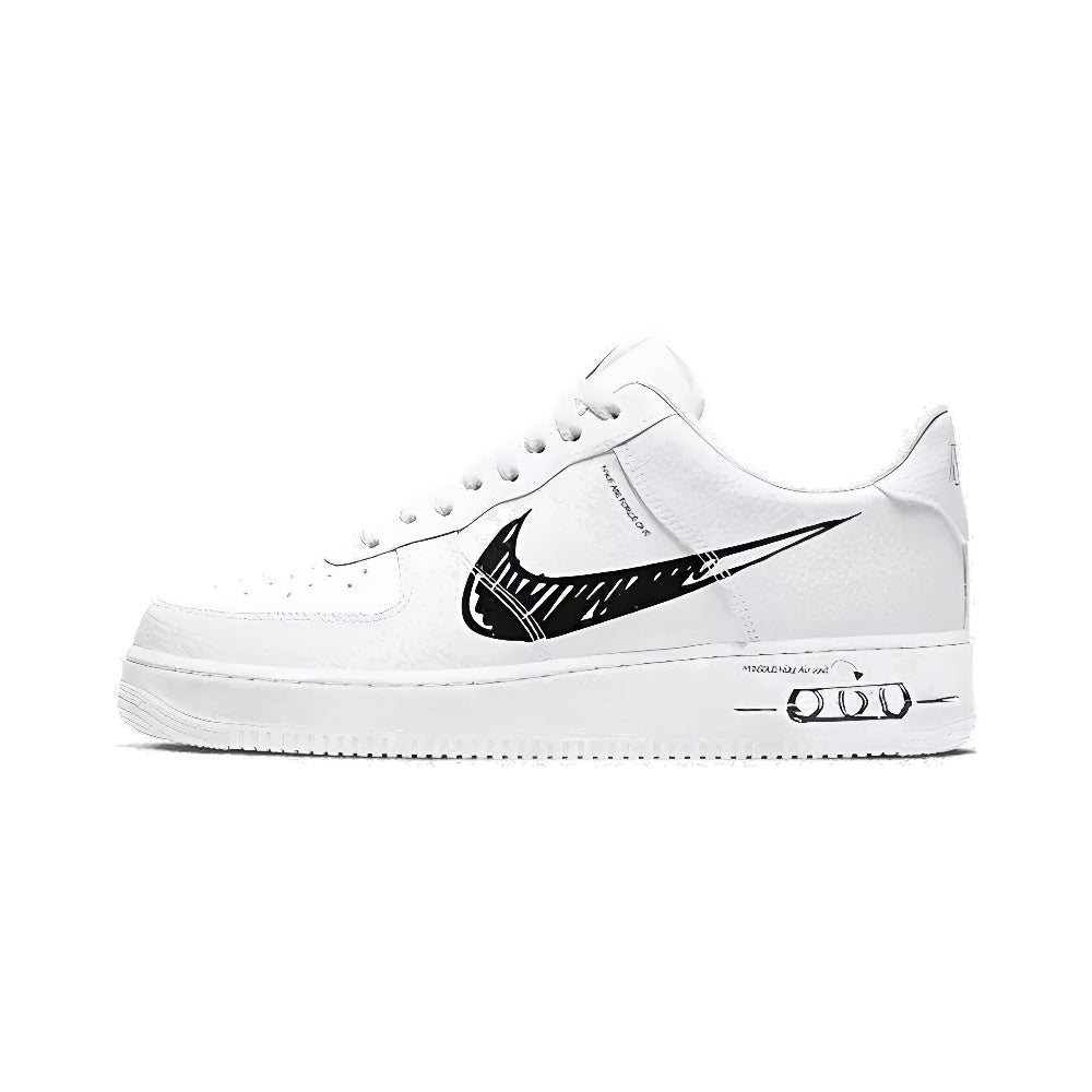 Tênis Air Force 1 Low 'Sketch - Black'