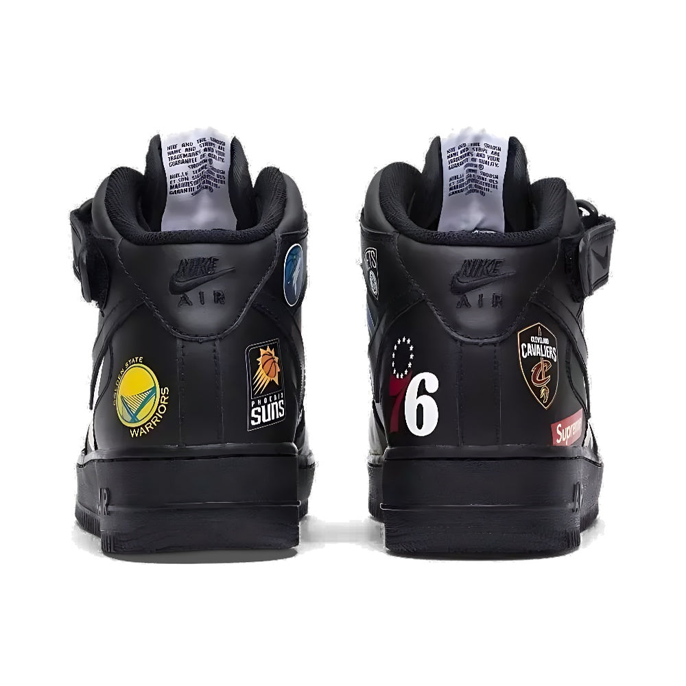 Tênis Supreme x NBA x Air Force 1 Mid 07 'Black'