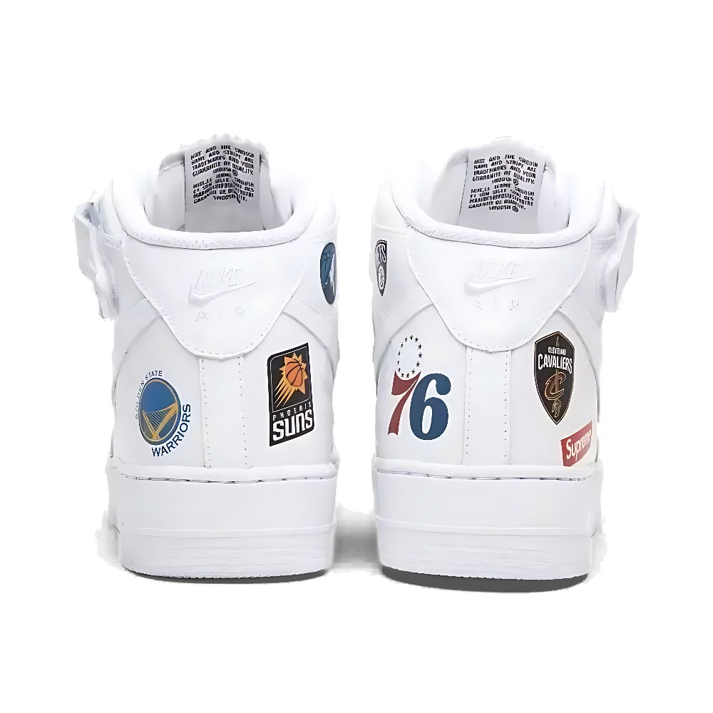 Tênis Supreme x NBA x Air Force 1 Mid 07 'White'