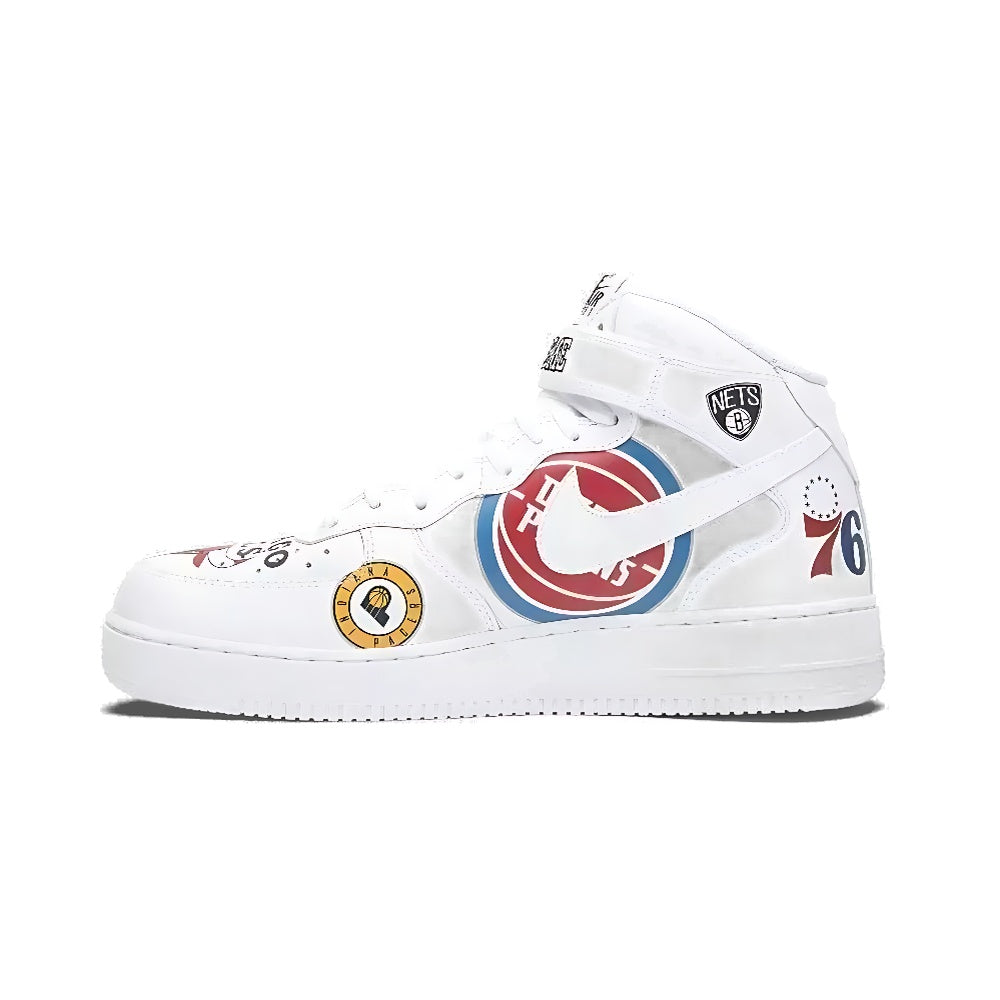 Tênis Supreme x NBA x Air Force 1 Mid 07 'White'